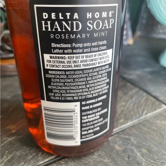 Delta Home Rosemary Mint & Warm Vanilla Hand Soap 16floz/473ml - Picture 2 of 6